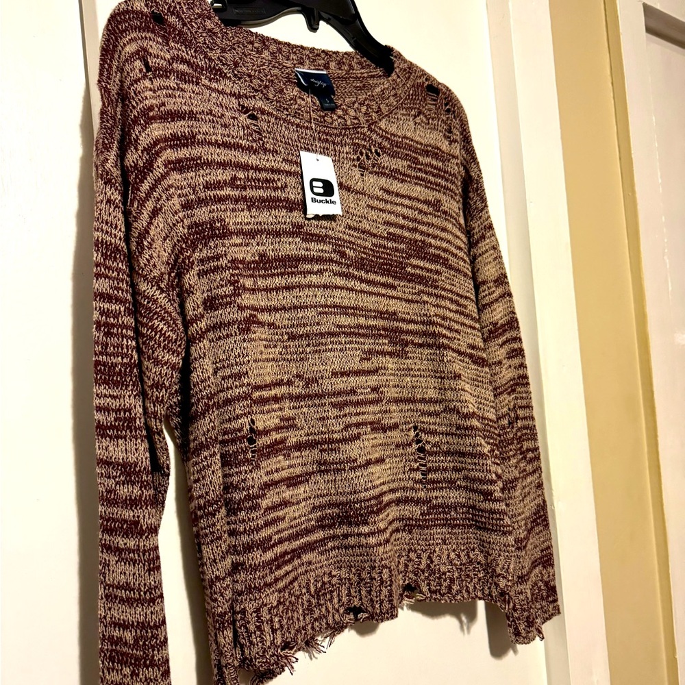 Daytrip Distressed Sweater~NWT